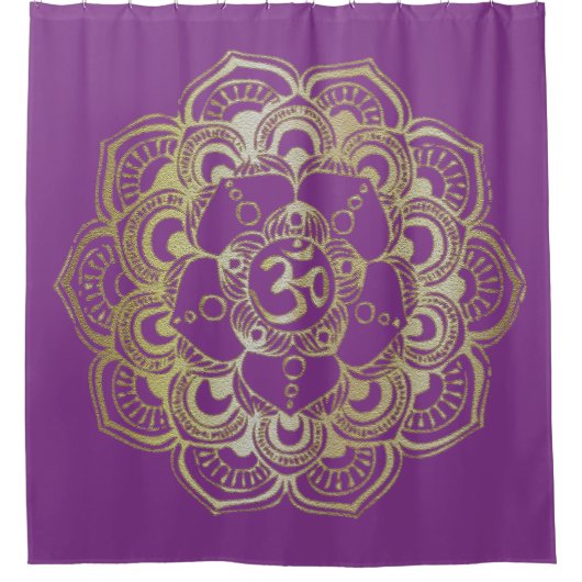 Chakras Sahasrara - Shower Curtain Douchegordijn (Voorkant)