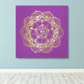 Chakras Sahasrara - Verpakt Canvas (Insitu (Houten vloer))