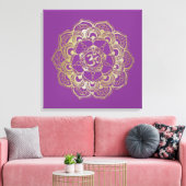 Chakras Sahasrara - Verpakt Canvas (Insitu (Woonkamer))