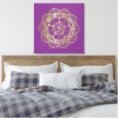 Chakras Sahasrara - Verpakt Canvas (Insitu (Slaapkamer))