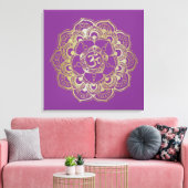 Chakras Sahasrara - Verpakt Canvas Afdruk (Insitu (Woonkamer))