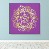 Chakras Sahasrara - Verpakt Canvas Afdruk (Insitu (Houten vloer))