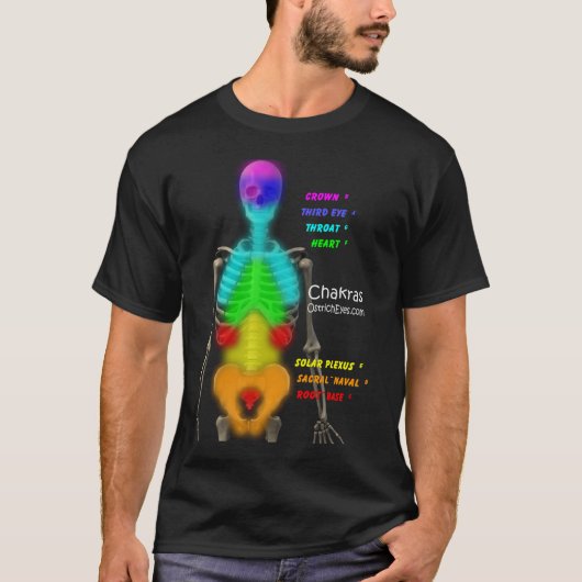 Chakras Skeleton T-shirt (Voorkant)