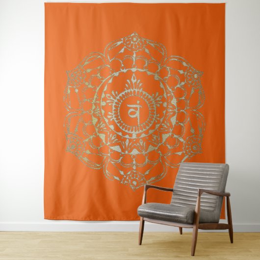 Chakras Svaddhistana - Tapestry Wandkleed (In situ)