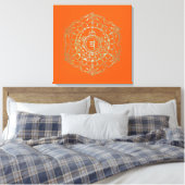 Chakras Svadhistana - Gewatteerd Canvas (Insitu (Slaapkamer))