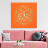Chakras Svadhistana - Gewatteerd Canvas Afdruk (Insitu (Woonkamer))