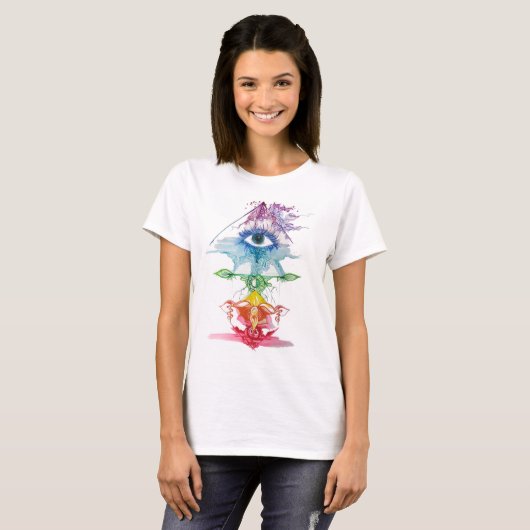 Chakras T-shirt (Voorkant volledig)