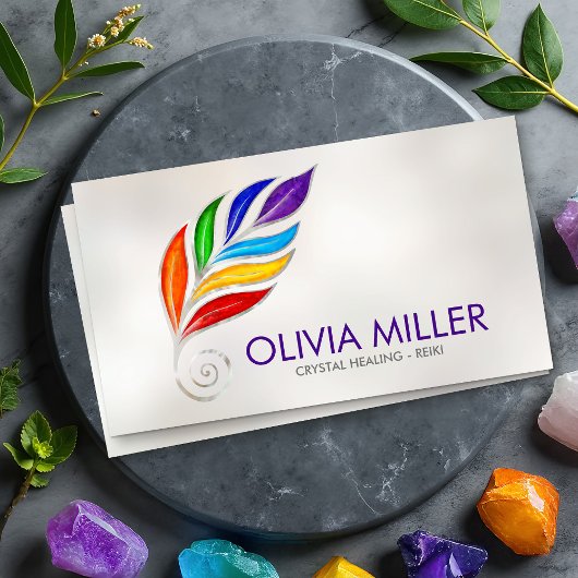 Chakras Tree Branch bloeit Visitekaartje