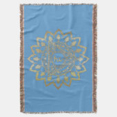 Chakras Vishudda - Blanket Deken (Voorkant Verticaal)