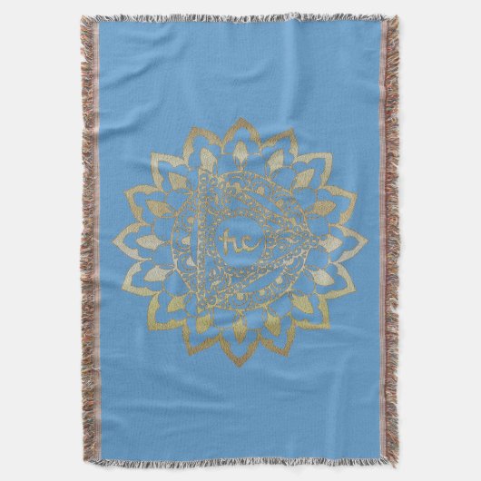 Chakras Vishudda - Blanket Deken (Voorkant Verticaal)