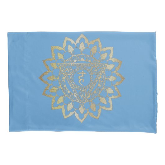 Chakras Vishudda - Pillowcase Kussensloop (Voorkant)