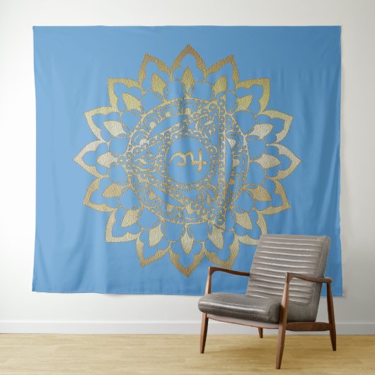 Chakras Vishudda - Tapestry Wandkleed (In Situ (horizontaal))