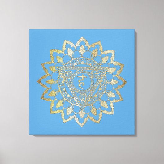 Chakras Vishudda - Wrapped Canvas Afdruk (Voorkant)