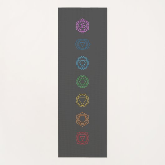 Chakras yoga mat (Voorkant)