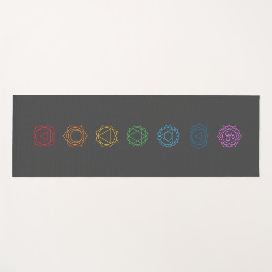 Chakras yoga mat (Voorkant (horizontaal))