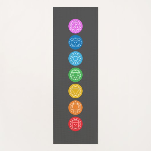 Chakras yoga mat (Voorkant)