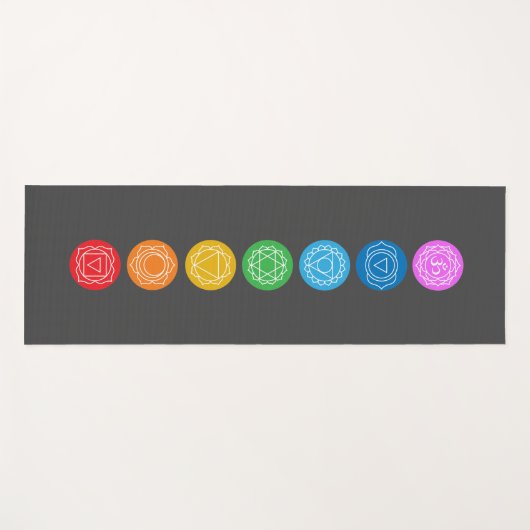 Chakras yoga mat (Voorkant (horizontaal))