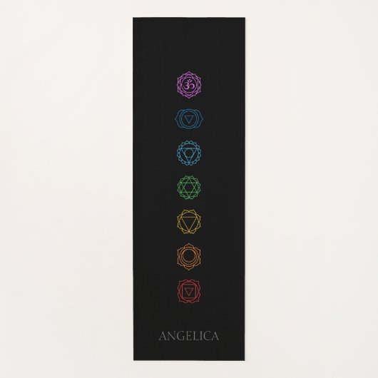 Chakras yoga mat (Voorkant)
