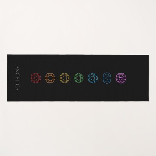 Chakras yoga mat (Voorkant (horizontaal))