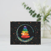 Chakras Zen Stones and Enso cirkels Briefkaart (Staand voorkant)