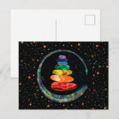 Chakras Zen Stones and Enso cirkels Briefkaart (Voorkant / Achterkant)