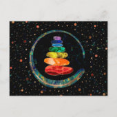 Chakras Zen Stones and Enso cirkels Briefkaart (Voorkant)