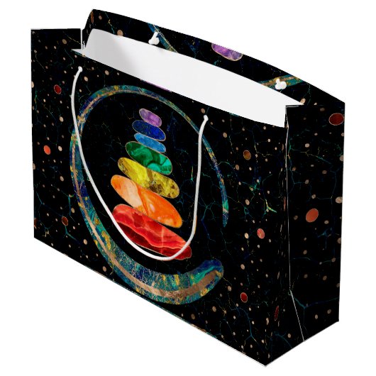 Chakras Zen Stones and Enso cirkels Groot Cadeauzakje (Achterkant Gekanteld)