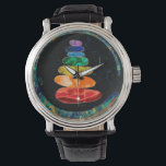 Chakras Zen Stones and Enso cirkels Horloge<br><div class="desc">Chakras Zen Stones and Enso cirkels</div>