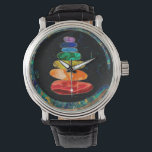 Chakras Zen Stones and Enso cirkels Horloge<br><div class="desc">Chakras Zen Stones and Enso cirkels</div>