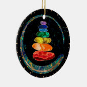Chakras Zen Stones and Enso cirkels Keramisch Ornament (Rechts)