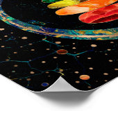 Chakras Zen Stones and Enso cirkels Poster (Hoek)