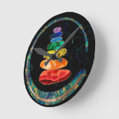 Chakras Zen Stones and Enso cirkels Ronde Klok (Hoek)