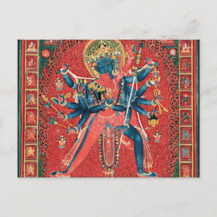 Chakrasamvara en Consort Vajravarahi Briefkaart
