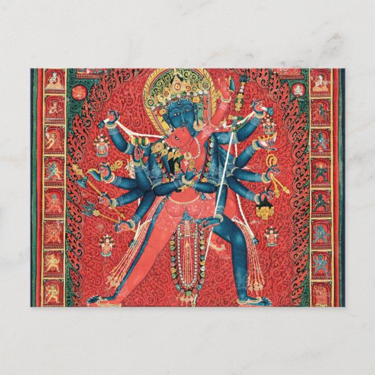 Chakrasamvara en Consort Vajravarahi Briefkaart (Voorkant)