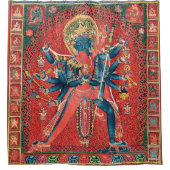 Chakrasamvara en Consort Vajravarahi Douchegordijn (Voorkant)