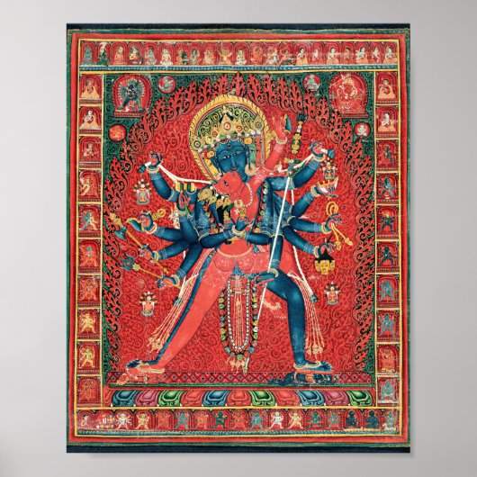 Chakrasamvara en Consort Vajravarahi Poster (Voorkant)