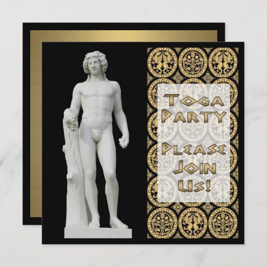 Chalcedonian Black Invitation (Voorkant / Achterkant)