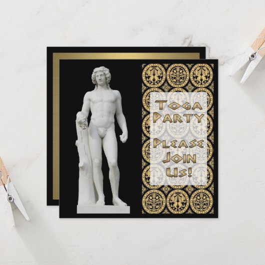 Chalcedonian Black Invitation (Voorkant / Achterkant in situ)