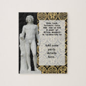 Chalcedonian Black Invitation Legpuzzel (Verticaal)