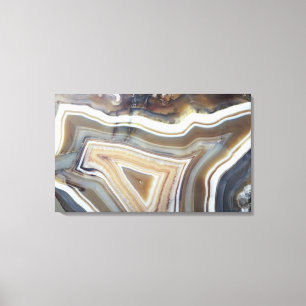 Chalcedony, een variëteit van het Kwartz, bekend  Canvas Afdruk