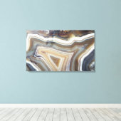 Chalcedony, een variëteit van Quartz bekend als Ba Canvas Afdruk (Insitu (Houten vloer))