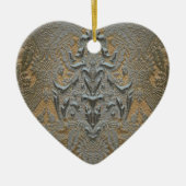 Chalchadora Damask Keramisch Ornament (Voorkant)