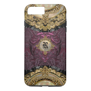 Chalchadoriz Elegance Girly Monogram Plus iPhone 8/7 Plus Hoesje
