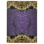 Chalchadoriz Regal Elegant Monogram Klembord (Achterkant)