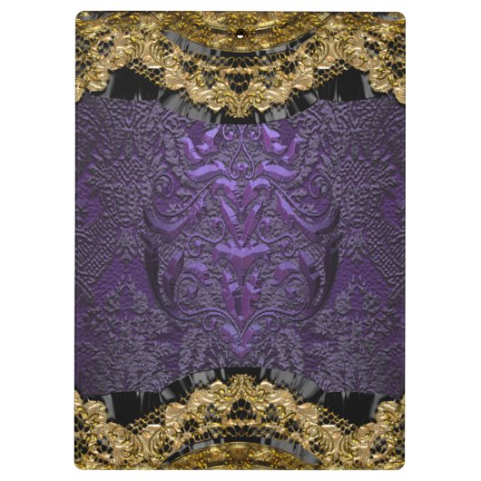 Chalchadoriz Regal Elegant Monogram Klembord (Achterkant)