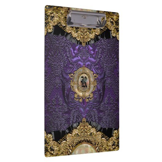 Chalchadoriz Regal Elegant Monogram Klembord (Rechts)