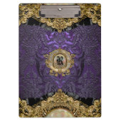 Chalchadoriz Regal Elegant Monogram Klembord (Voorkant)