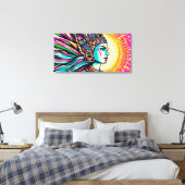 Chalchiuhtlicue 2 canvas afdruk (Insitu (Slaapkamer))