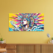 Chalchiuhtlicue 4 canvas afdruk (Insitu (Woonkamer))