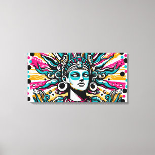 Chalchiuhtlicue 6 canvas afdruk